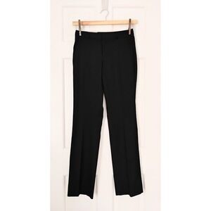 Banana Republic Pants Size 0 Black Logan Trouser Curvy Fit Washable Mid Rise NWT